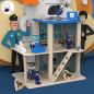 Preview: 360Home Polizeistation Rollenspiel Spielzeug aus Holz